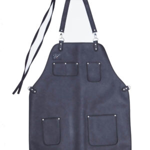 Black leather apron