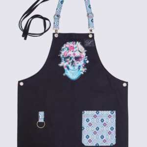 Apron with a mexican skull