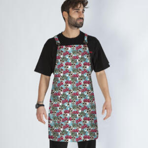 Skulls and Flowers Apron