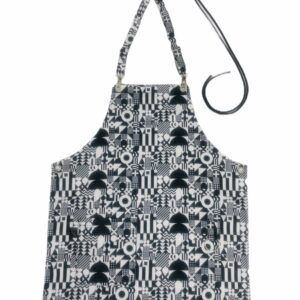 Modern Black & White Apron