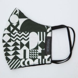 Μάσκα Deep Green and White