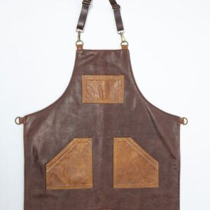Brown Leather III Apron