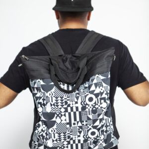 Black and White Backpack