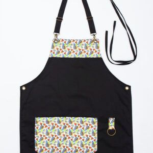 Lemon Pineapple Black Apron