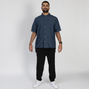 Denim blue-gray shirt